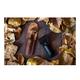 Pink Woolf Genuine Leather Razor Cover - Dark Brown - Shavers