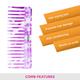 Vega D'Zyne Comb (DC - 1268) Color - Purple 1's - Hair Combs