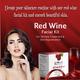 Globus Naturals Anti-Ageing Red Wine 6 Step Facial Kit, for Reducing Fine Lines & 40gm each 2's - Facial Kits