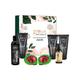 Globus Naturals Charcoal Men Diwali Glow Gift Box Big Face Wash 100gm, Face Scrub 100gm, Peel Off Mask 100gm, Beard Oil 50ml, Body Wash 200ml 1's - Makeup Kits & Sets