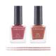 Colorsoul Bliss Vegan Nail Enamel, Ballerina Pink, Rich Souffle, B05, B13 (Pack of 2 x 8 ml) 1's - Nail Polish