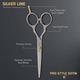 Vega Professional Pro Style Satin 6' Silver Line Hairdressing Scissor (VPMSC-11) 1's - Grooming Kits