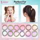 Majestique Printed Stretchable Braided Hair Tie Rubber Bands Ponytail Holder Scrunchies 12's - Hair Clips/Bands