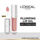 L'Oreal Paris Plump Ambition Hyaluron Lip Oil- 650 Nude Macaron- Plumping Lip Oil 5 ml - Liquid Lipsticks