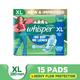 Whisper Ultra Clean Sanitary Pads (XL) 15's - Sanitary Napkins