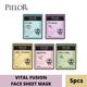 PIELOR VITAL INFUSION BLACK CHARCOAL MASK 125ml 5's - Sheet Masks
