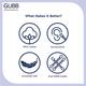 GUBB Cotton Earbuds in PP 100S 40 gm - Make Up Removers