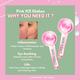 House of Beauty Ice Globe-Pink-Puffy Eyes, Face Lifting, Digital Eyes Stress Reduction (1Pair) 1's - Massagers