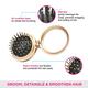 Vega Compact Folding Hair Brush For Women, Mini Travel Pocket Tool For Wet & Dry Use, (R2-Fm) - Hair Brushes