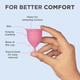 Pee Safe Reusable Menstrual Cup with Medical Grade Silcone for Women - Large 1's - Menstrual Cups
