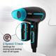 VEGA U-Style 1600 Foldable Hair Dryer For Men & Women With Cool Shot Button VHDH-24 Black 1 gm - Hair Dryers