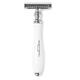 Truefitt and Hill Faux Porcelain Double Edge Safety Razor Chrome Wellington Luxury Essential Grooming Collection For Men 1's - Razors & Cartridges