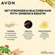 Avon Naturals Ginseng & Keratin With Vitamin B+ Complex 2-In-1 Shampoo & Conditioner 180 ml - Dry Shampoos & Conditioners