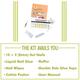 Nails On Board Handmade Press On Gel Nails- Holographic Lemon Yellow Medium 50 gm - Nail Care