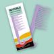 Xo Curls Shower Detangling Comb - Lavender 1's - Hair Combs