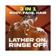 Axe Dark Temptation Dark Chocolate Scent Parfuk De Chocolate Noir 3 In 1 Body Face and Hair Wash 250ml - Shower Gels & Body Wash