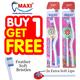 Maxi Milky White Baby Toothbrush and Tongue Cleaner - Soft (Buy 1 Get 1 Free) 1's - Baby Oral Care
