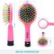 Vega Rainbow Hair Brush for Men and Women (R17-CB) 80 gm - Hair Brushes