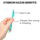 Bronson Professional Eyebrow and Face Razor (Pack of 3) 1's - Eyebrow Pencils & Enhancers