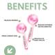 House of Beauty Ice Globe-Pink-Puffy Eyes, Face Lifting, Digital Eyes Stress Reduction (1Pair) 1's - Massagers