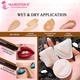 Majestique Makeup Sponge And Brush Set 5 - Sponges With Lip And Eyeshadow Brushes 1's - Sponges & Applicators
