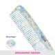 Vega D'Zyne Comb (DC - 1279) Color - Turquoise Blue 1's - Hair Combs
