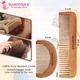 Majestique Hair Grooming Comb Set Handmade Wood Hair Comb Detangling and Long Hair 2's - Grooming Kits