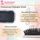 Majestique Large Detangler Hair Brush, Refresh and Extend, Soft Nylon Bristles - Color May Vary 1's - Hair Brushes