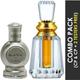 Ajmal Oudh Mukhallat Concentrated Perfume Oil Oriental Oudhy Alcohol For Unisex And Musk Rose Concentrated Perfume Oil Floral Musky Alcohol For Unisex 18 ml - Perfumes (Edt/Edp)
