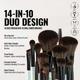 Jessup Beauty 14-In-10 Duo-End Brush Versatility Collection 1's - Face Brush