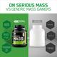 Optimum Nutrition (ON) Serious Mass Powder - Vanilla Flavour 6 lb - Workout Essentials