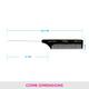 Vega Tail Hair Comb with Steel Pin for Women, Black, (VC2HMBC-304) 2's - Hair Combs
