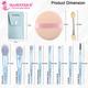 Majestique Makeup Brush Set with Powder Puff and Stick for Beginner for Makeup - Multicolor 1's - Face Brush