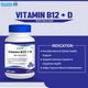 Healthvit Vitamin B12 + D with Folic Acid - Tablets 60's - Multi-Vitamins