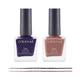 Colorsoul Bliss Vegan Nail Enamel, Indigo Wine, Velvet Mist, B09, B12 (Pack of 2 x 8 ml) 1's - Nail Polish