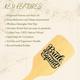 Allure Personalised Paddle Hair Brush Bride Squad Print 1's - Hair Brushes