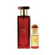 Ajmal Sacred Love EDP Floral Musky Perfume And Mukhallat Raaqi Concentrated Perfume Oil Floral Fruity 60 ml - Perfumes (Edt/Edp)
