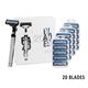 Hajamat Ace 3 Blade Razor , Vitamin E & Aloe Lubricating Strip (1 Razor Handle, 20 Blades) 1's - Razors & Cartridges