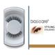 Basicare Stying Eyelashes With Latex Glue,Nature Hair Medium 1's - Eyelashes