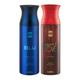 Ajmal Blu Homme & Sacredlove Deodorant Spray For Men & Women (Pack Of 2) 200 ml - Perfumes (Edt/Edp)