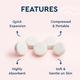 Gubb Compressed Towels for Face - 30 Pcs 1's - Cotton Balls