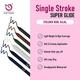 Matt Look Single Stroke Eyeliner Kohl Kajal 24 Hours Smudgeproof Metallic Black 1.3 gm - Kajal & Kohls