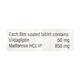 VILDAMAC M 50/850mg Tablet 15's - Diabetes-Ant