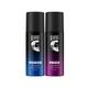 Beardo Power and Pride Body Spray Long Lasting Deo Combo Deodorant Deodorant Spray - For Men 150 Ml Each 2's - Men Deodorants/Roll-Ons