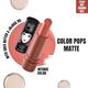 Elle 18 Color Pops Matte, Brown Veil, Matte Finish, Moisturising Bullet Lipstick 4.3 g - Lipsticks