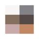 Faces Canada 6 In 1 Eyeshadow Palette Olive Butter & Macadamia Oil - Smokey Diva 03, 6gm - Eye Shadow Palettes