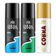 St. John Cool Limited Edition Deodorant Spray 150 ml + Sports Limited Edition Deodorant Spray 150 ml + Cobra Oud Deodorant Spray 150 ml - Men Deodorants/Roll-Ons