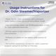 Dr. Odin Vaporizer Dual Layer (OSV102) 1's - Nebulizers / Vaporizer