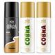 St. John Live Limited Edition Deodorant Spray 150 ml + Cobra Envy Deodorant Spray 150 ml + Cobra Oud Deodorant Spray 150 ml - Men Deodorants/Roll-Ons