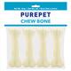 Purepet Pressed Chew Bones, Dog Treats, 4 inches - Pack of 4 Bones 160 gm - Petfood